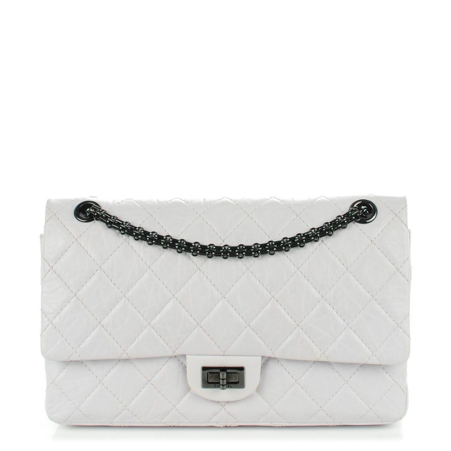 Chanel Aged Calfskin 2.55 Reissue 226 Flap White 1 of 8