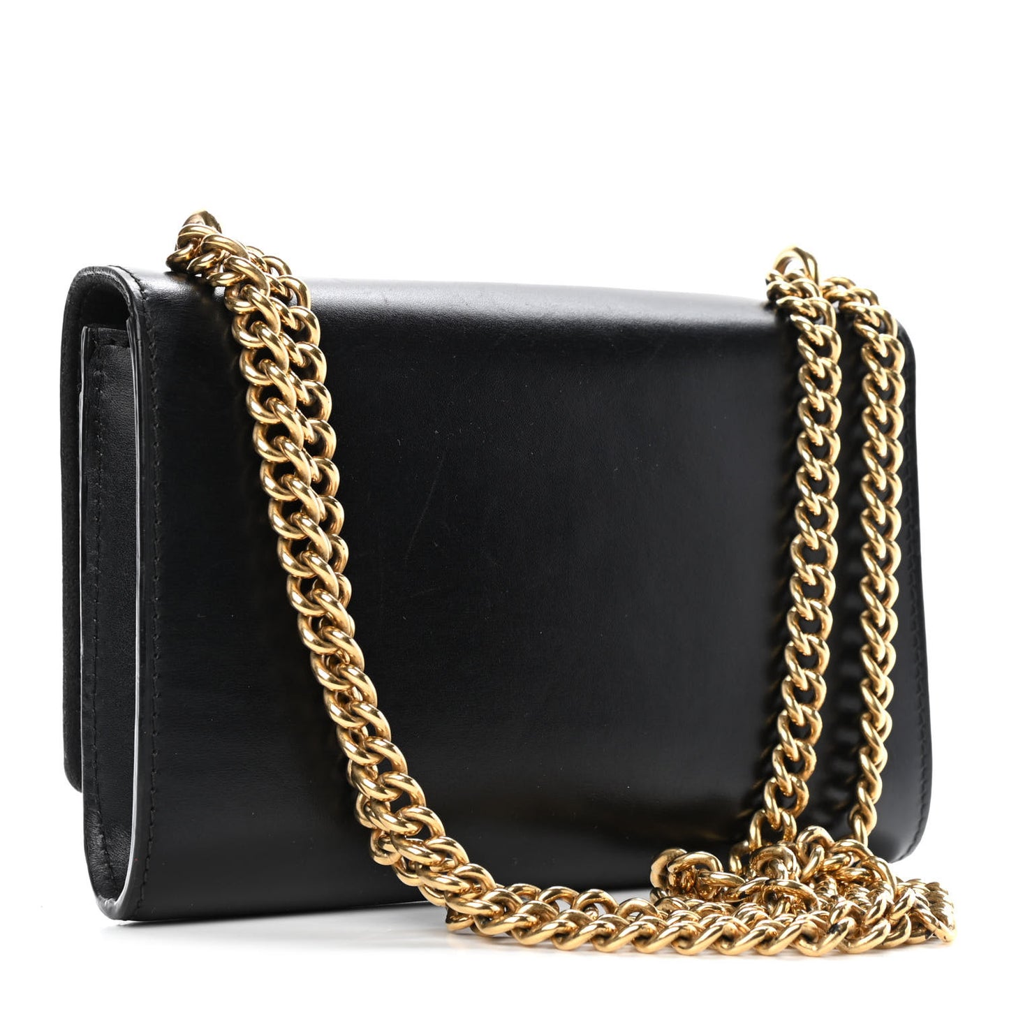 Calfskin Chain Louise MM Black