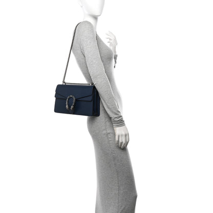 Gucci Dollar Calfskin Crystal Small Dionysus Shoulder Bag Blue Agata Montana Sapphire 2 of 12
