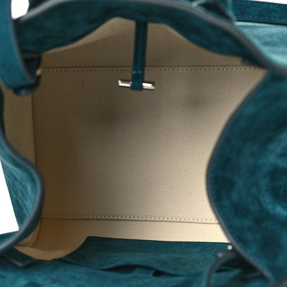 The Row Suede Soft Margaux 10 Bag Teal Green 5 of 11