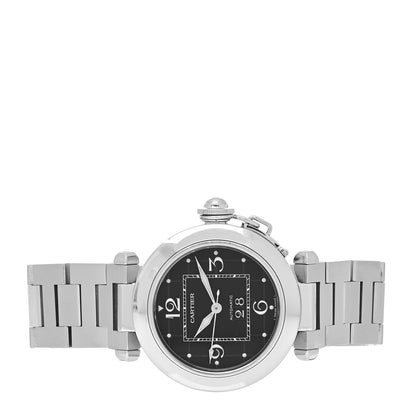Cartier Stainless Steel 35mm Pasha C Big Date Automatic Watch Black 2 of 4