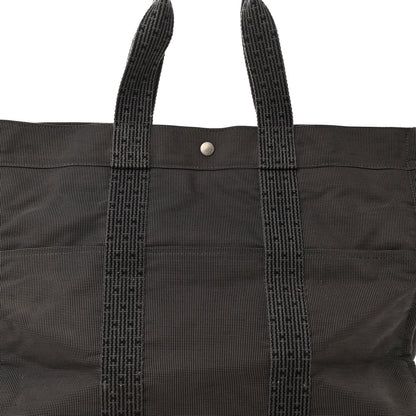 Hermes Canvas Herline GM Tote Grey 6 of 8