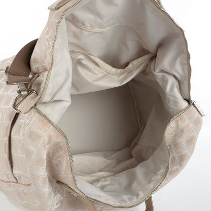 Chanel Nylon Travel Duffel Bag Beige 5 of 9