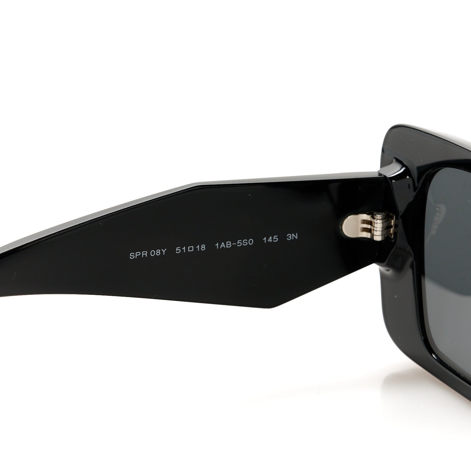 Prada Acetate Symbole Sunglasses SPR 08Y Black 5 of 8