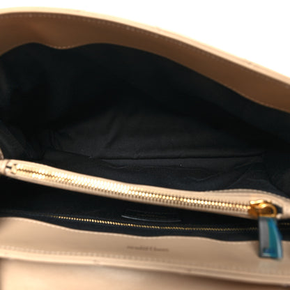 Saint Laurent Calfskin Y Quilted Monogram Medium Loulou Chain Satchel Nude Powder 5 of 12