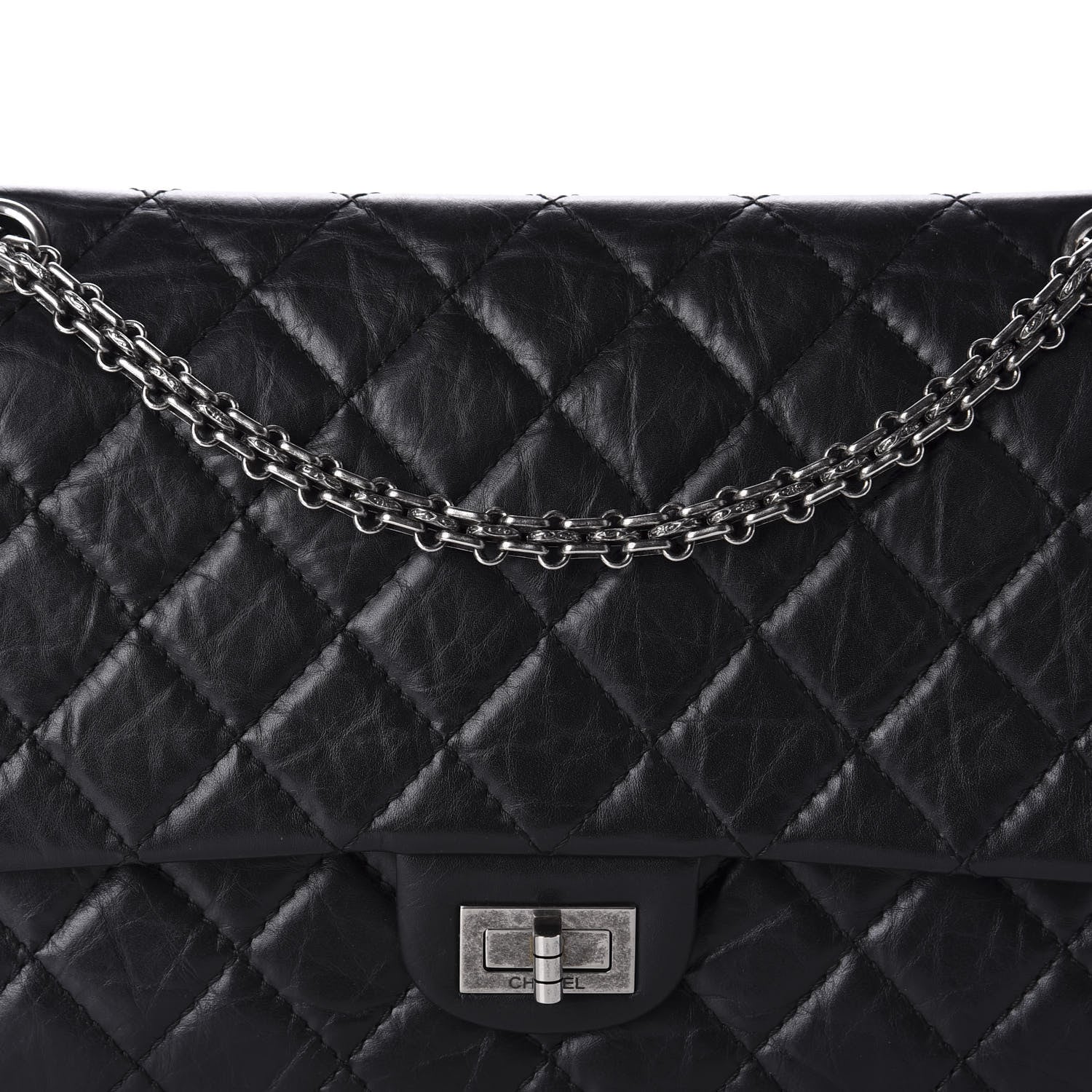 Chanel Aged Calfskin Quilted 2.55 Reissue 226 Flap Black 10 of 10