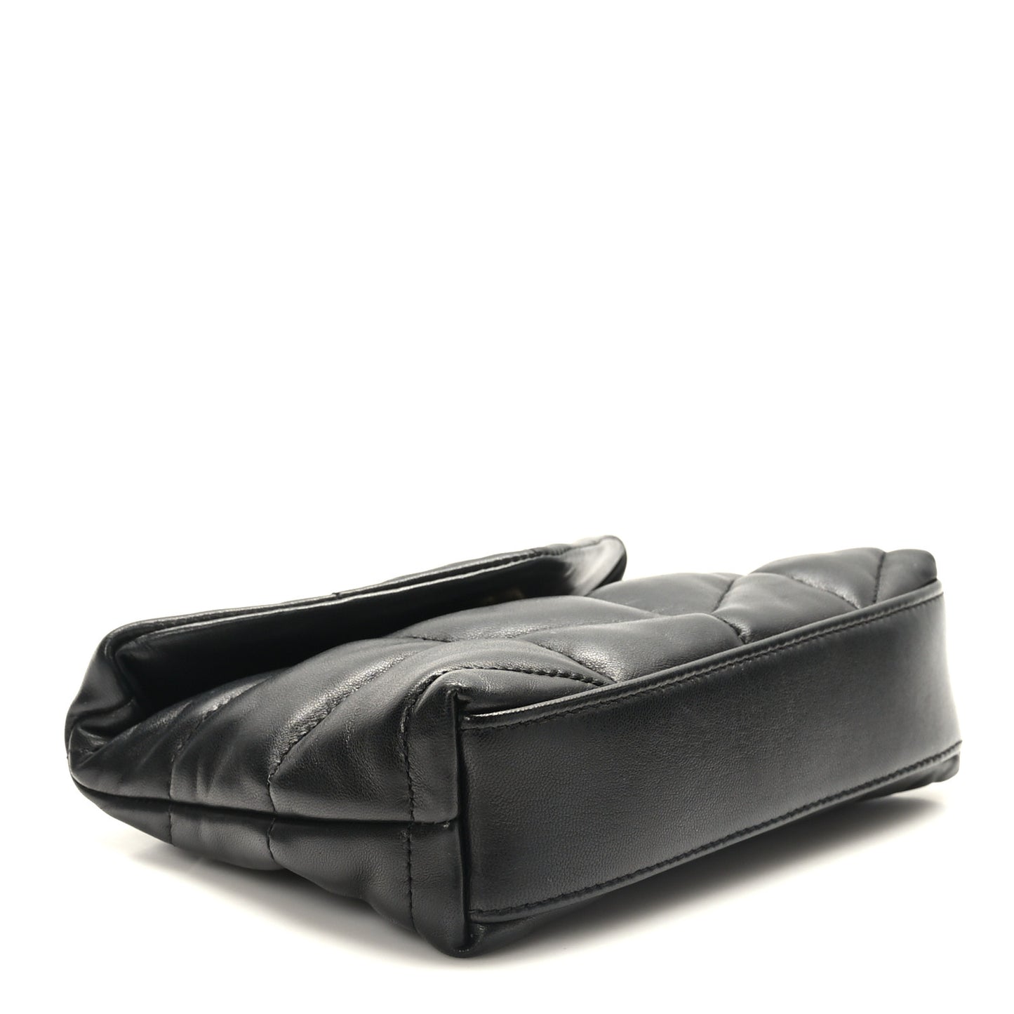 Lambskin Monogram Loulou Puffer Pouch Clutch Black
