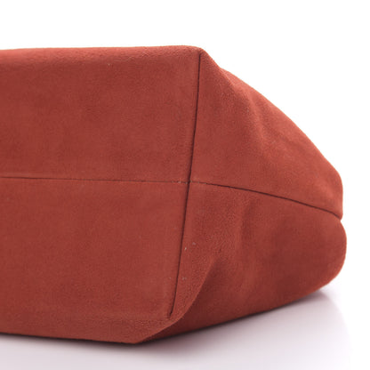 Mansur Gavriel Suede Volume Clutch Brick 10 of 11
