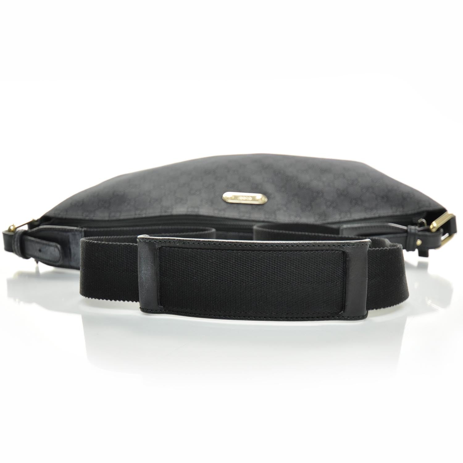 Gucci Monogram Large Messenger Bag Black 5 of 9