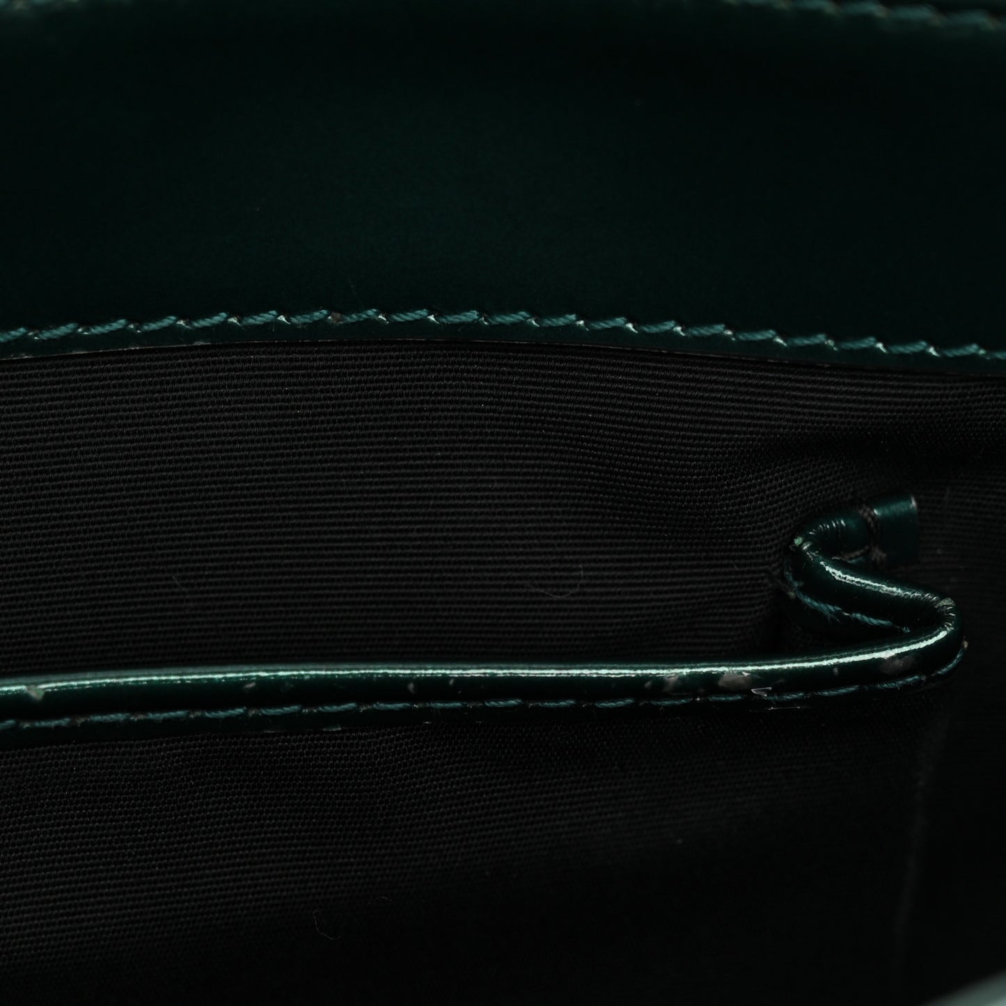 Iridescent Calfskin Serpenti Forever Shoulder Bag Emerald Green