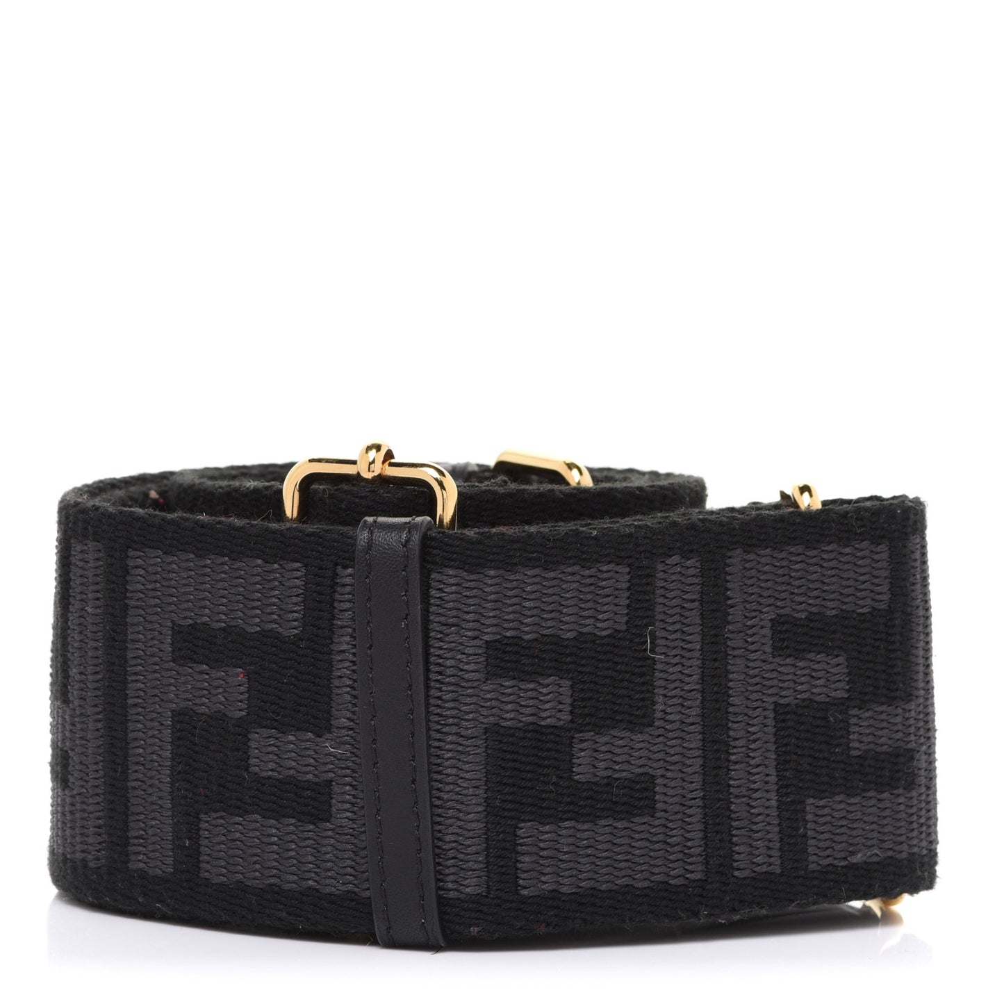Ribbon Vitello Seta FF 1974 Adjustable Strap You Black