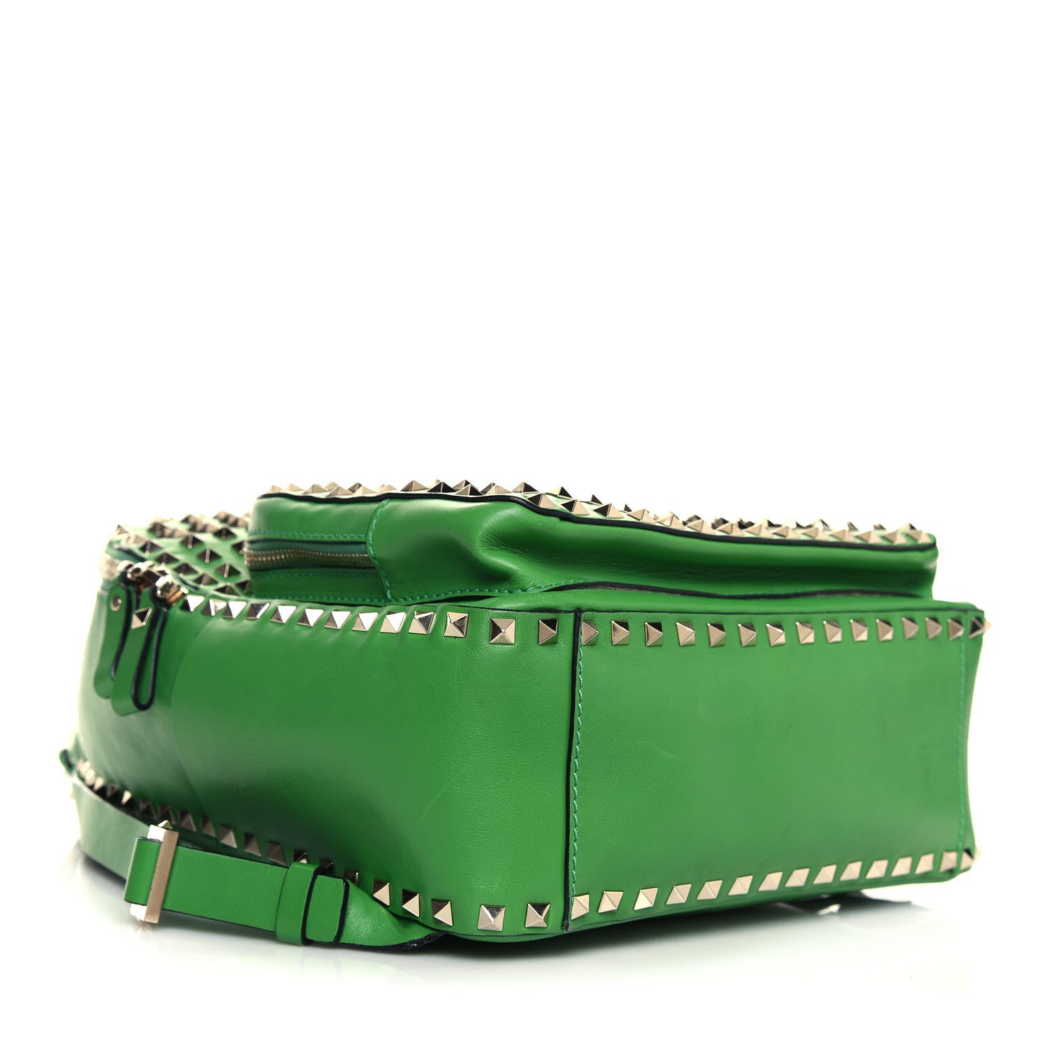 Valentino Garavani Calfskin Medium Rockstud All Over Backpack Green 3 of 20