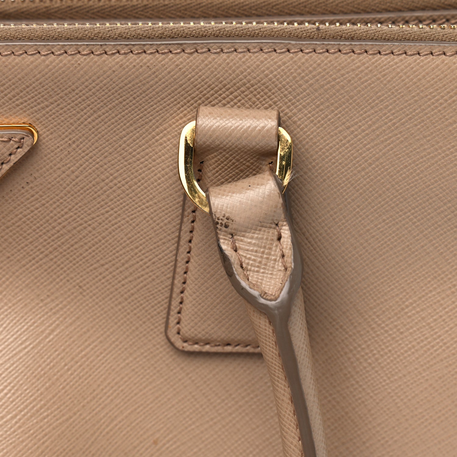Prada Saffiano Medium Galleria Double Zip Tote Sabbia 14 of 15