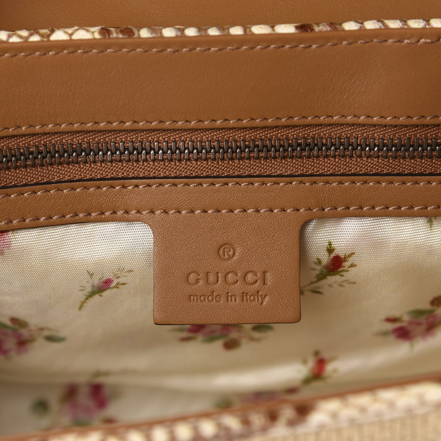 Gucci Raffia Elaphe Matelasse Small GG Marmont Shoulder Bag Natural Cream Brown 8 of 10