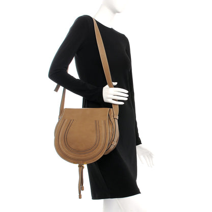 Chloe Calfskin Medium Marcie Round Crossbody Bag Nut 2 of 8