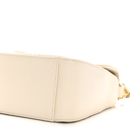 Gucci Calfskin Matelasse Mini GG Marmont Top Handle Shoulder Bag White 10 of 10