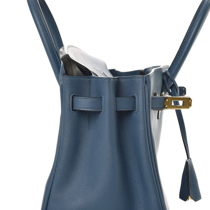 Hermes Swift Birkin 25 Bleu Agate 29 of 33