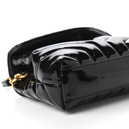 Saint Laurent Patent Y Quilted Monogram Toy Loulou Crossbody Bag Black 6 of 11