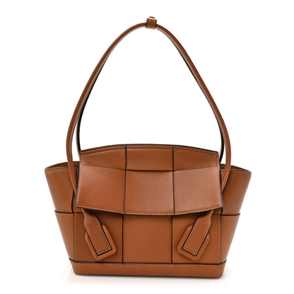 Bottega Veneta French Calfskin Maxi Intrecciato Small Arco Wood 1 of 17