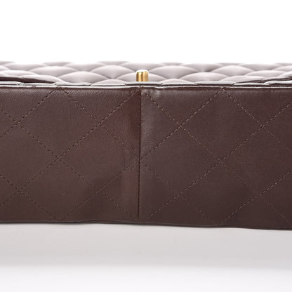 Chanel Lambskin Quilted Jumbo Single Flap Brown 8 of 9