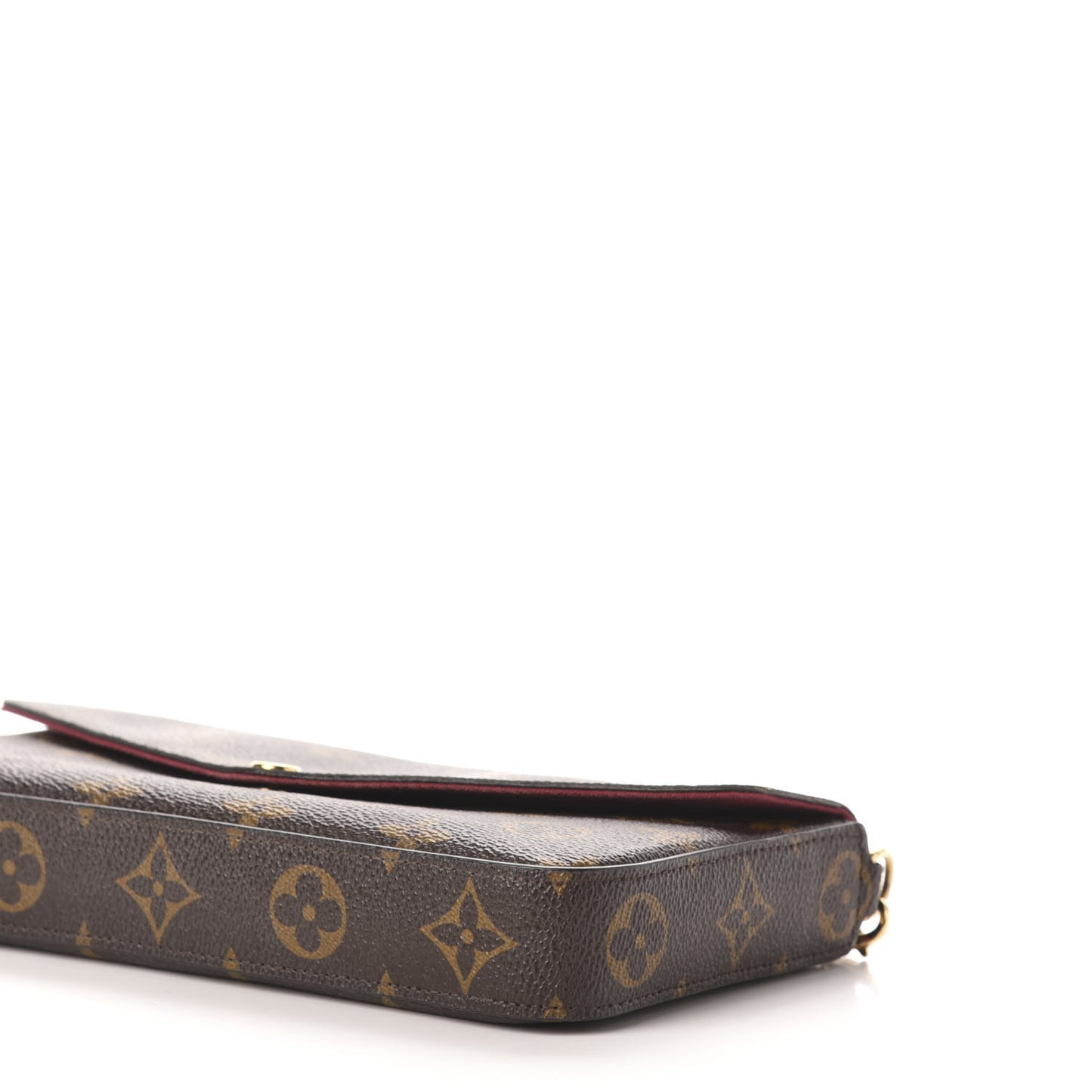 Monogram Pochette Felicie Chain Wallet Fuchsia