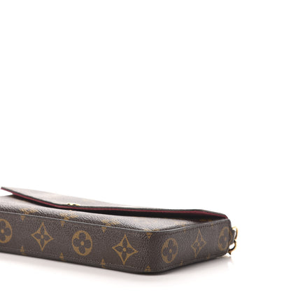 Louis Vuitton Monogram Pochette Felicie Chain Wallet Fuchsia 11 of 16