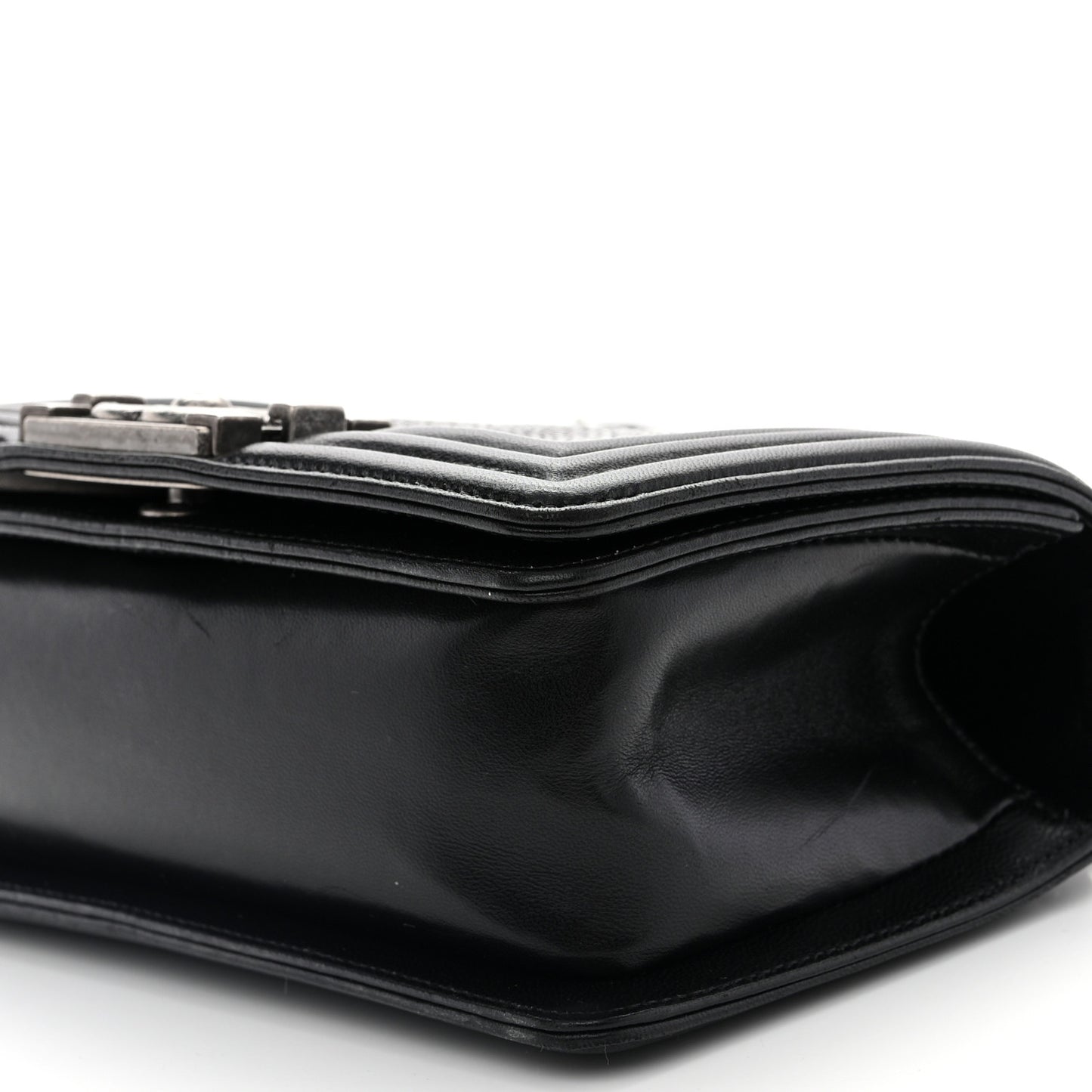 Galuchat Stingray Small Boy Flap Black