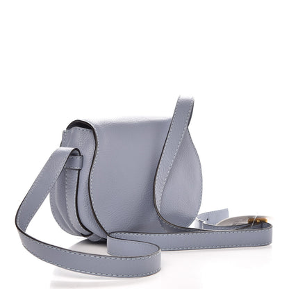 Chloe Calfskin Mini Marcie Round Crossbody Bag Washed Blue 3 of 8