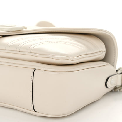 Gucci Calfskin Matelasse Monochrome GG Marmont Crossbody Shoulder Bag White 10 of 11