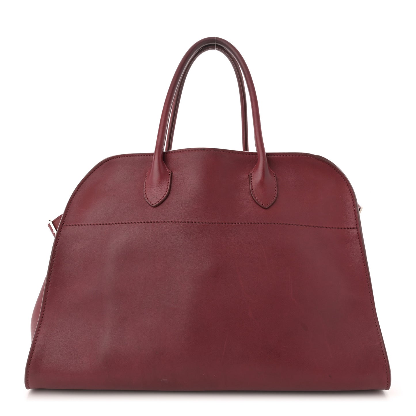 Polished Saddle Calfskin Soft Margaux 15 Amaranto