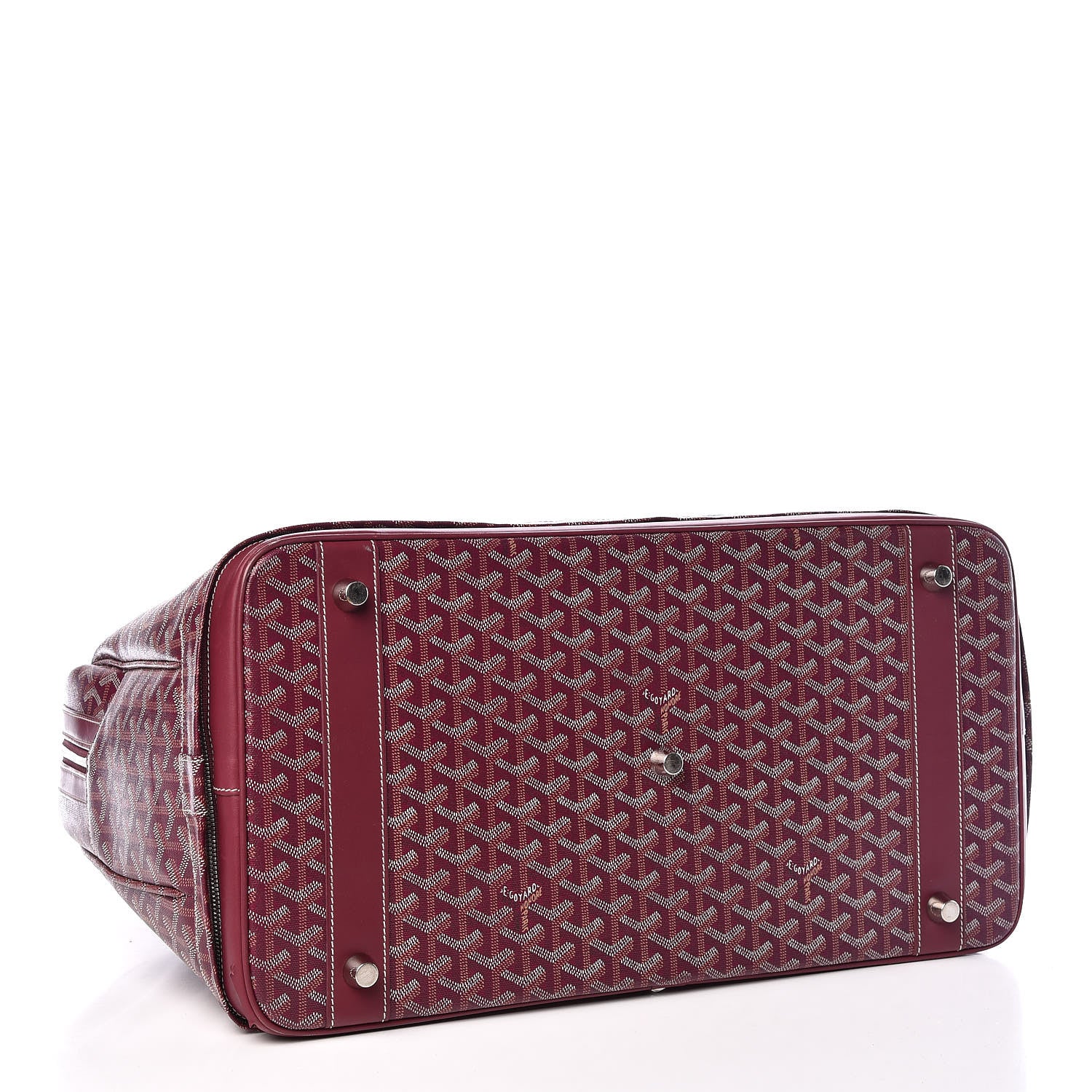 Goyard Goyardine Hotel Du Parc Briefcase Burgundy 4 of 9