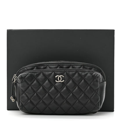 Chanel Calfskin Quilted Waist Bag Black 3 of 11