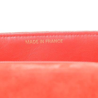 Chanel Suede Quilted Medium Single Flap Red 7 of 13