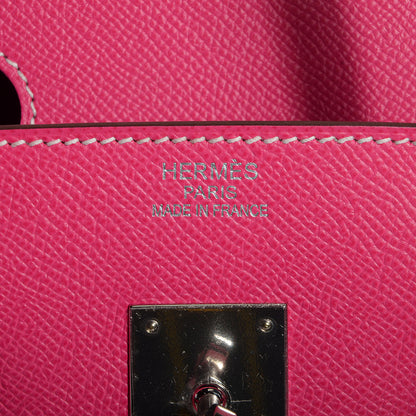Hermes Epsom Candy Birkin 35 Rose Tyrien and Rubis 21 of 22