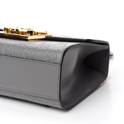 Gucci Guccissima Small Padlock Shoulder Bag Grey 8 of 11