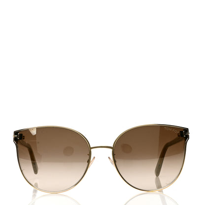 Tom Ford Cat Eye Sunglasses TF718 K Gold 2 of 4