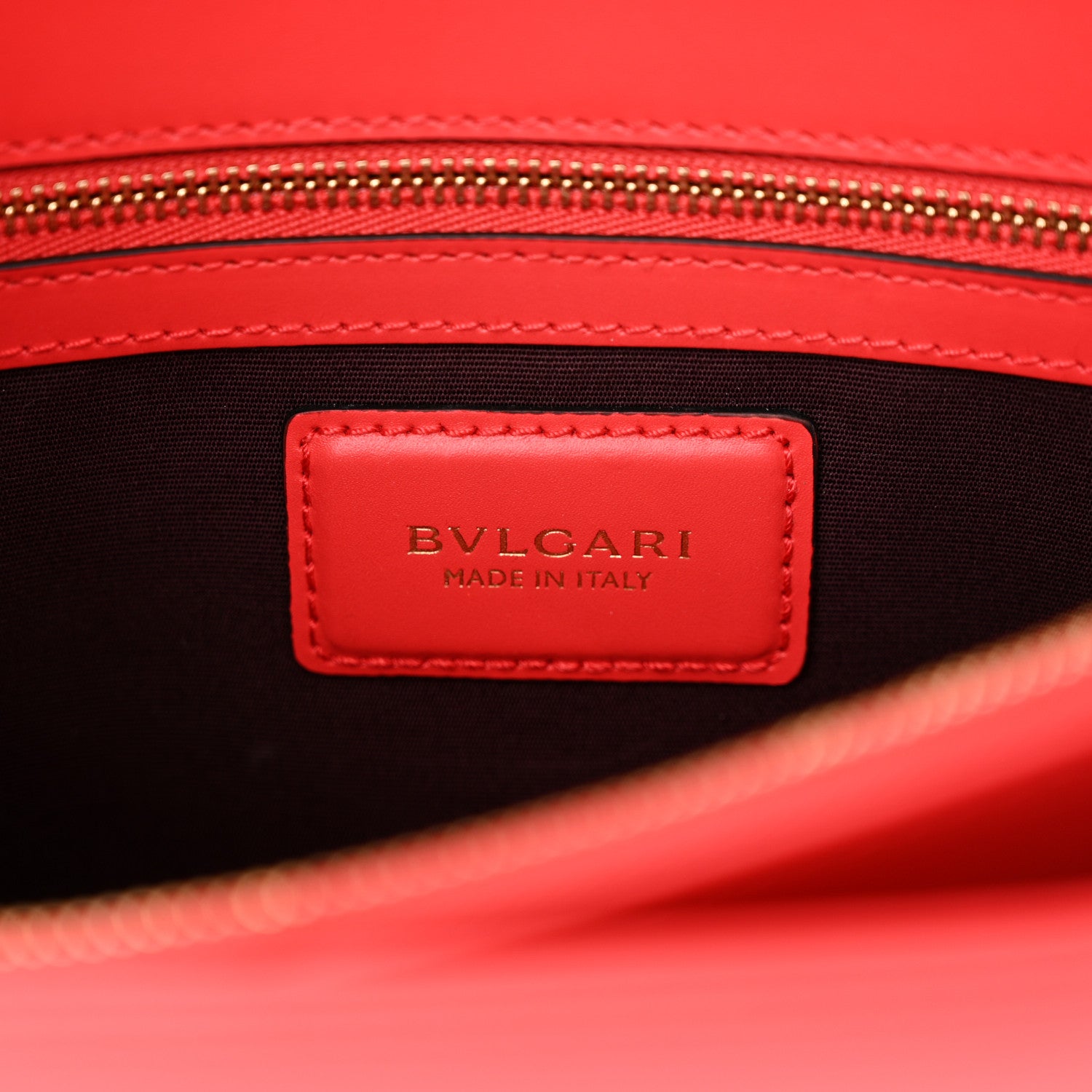 Bulgari Calfskin Serpenti Forever Shoulder Bag Red 7 of 10