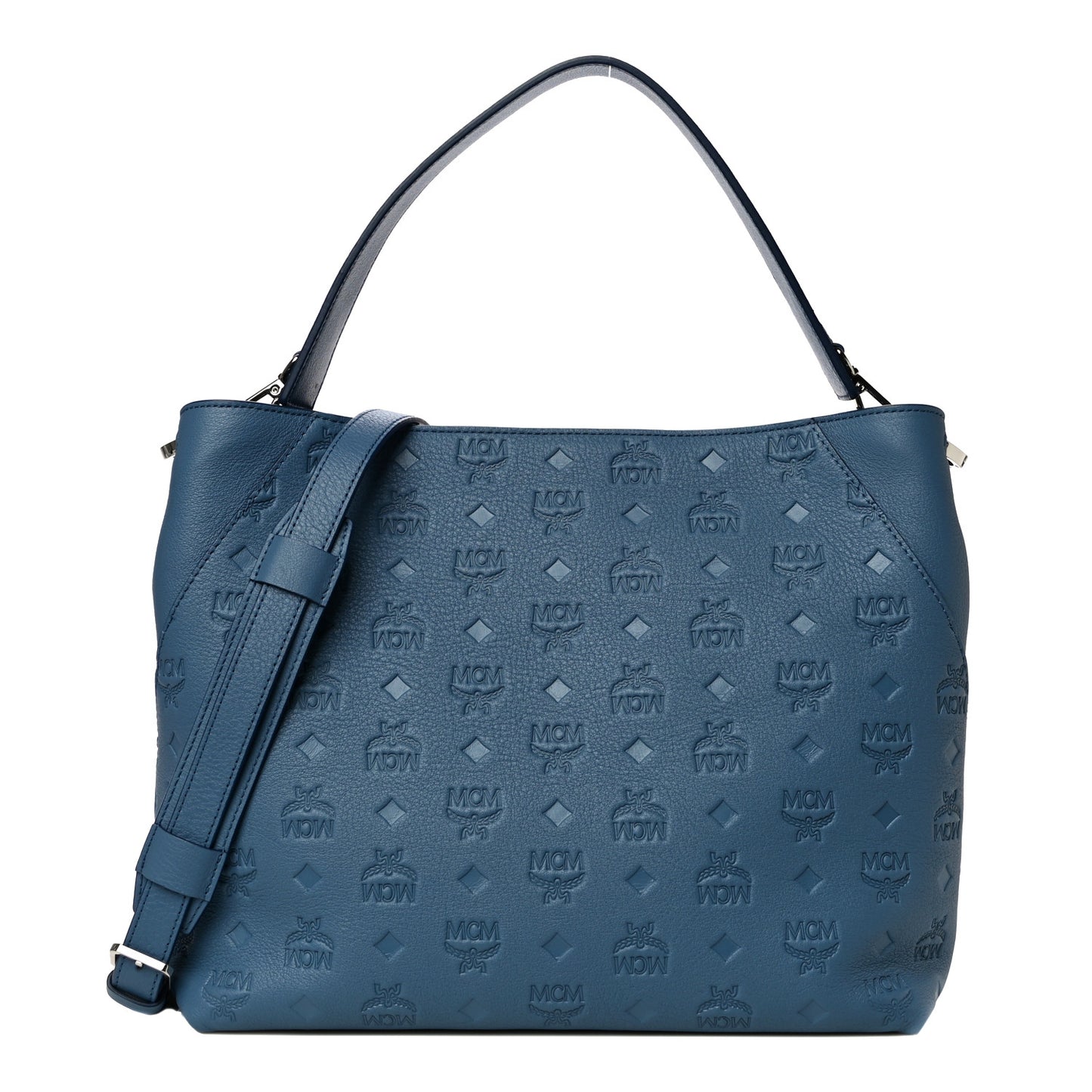 Calfskin Ottomar Monogram Large Klara Hobo Luft Blue
