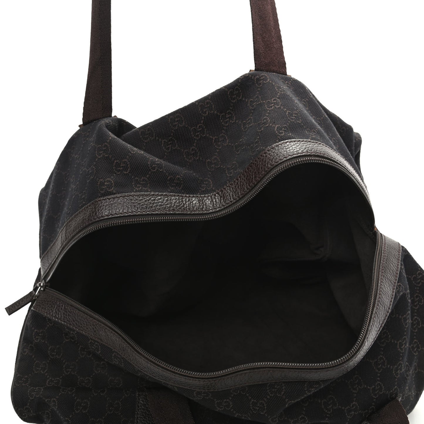 Denim Monogram Large Collapsible Carry On Duffle Bag Brown