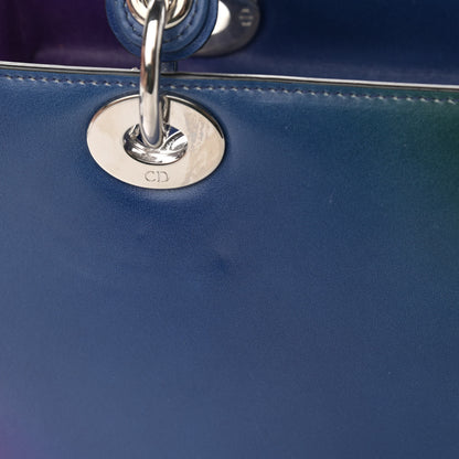 Christian Dior Box Calfskin Gradient Medium Lady Dior Purple Blue Green 11 of 14