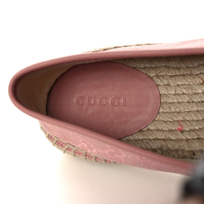 Gucci Monogram Espadrilles 36.5 Soft Pink 7 of 8