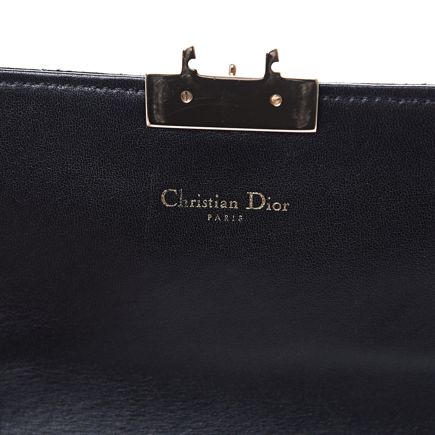 Lambskin Cannage Miss Dior Promenade Pouch Black