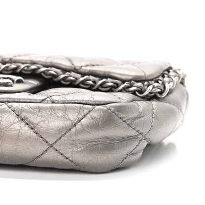 Chanel Metallic Calfskin Mini Chain Me Flap Silver 9 of 9
