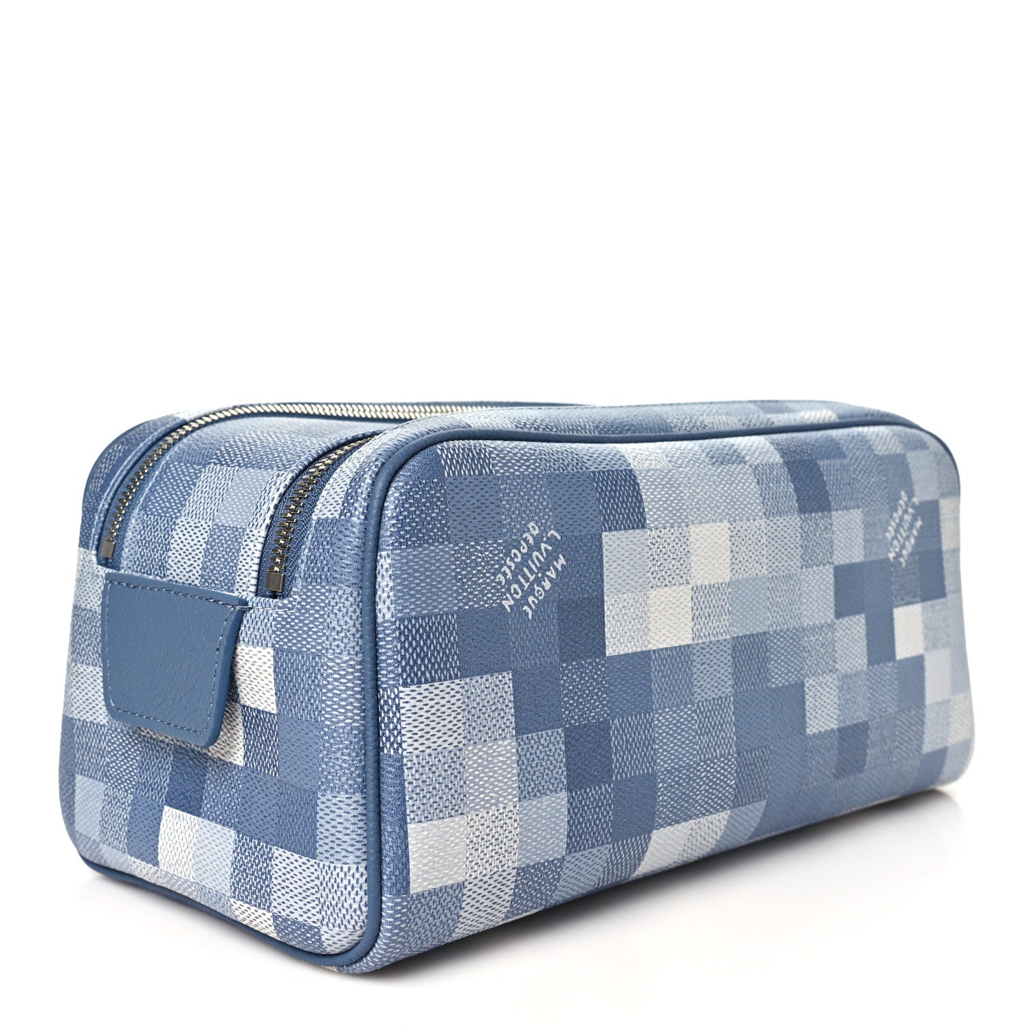 Louis Vuitton Damoflage Dopp Kit Toilet Pouch Denim Blue 3 of 10