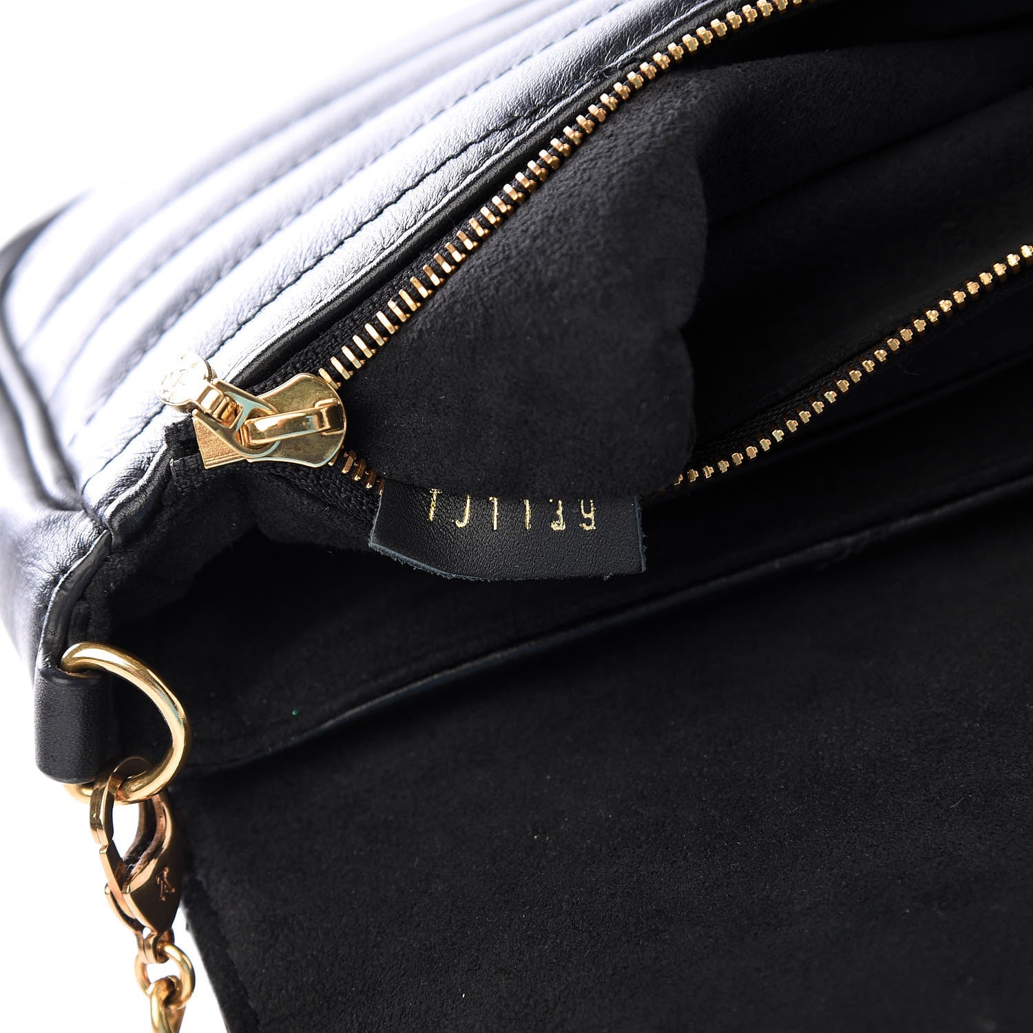 Louis Vuitton Calfskin New Wave Chain Pochette Black 6 of 10