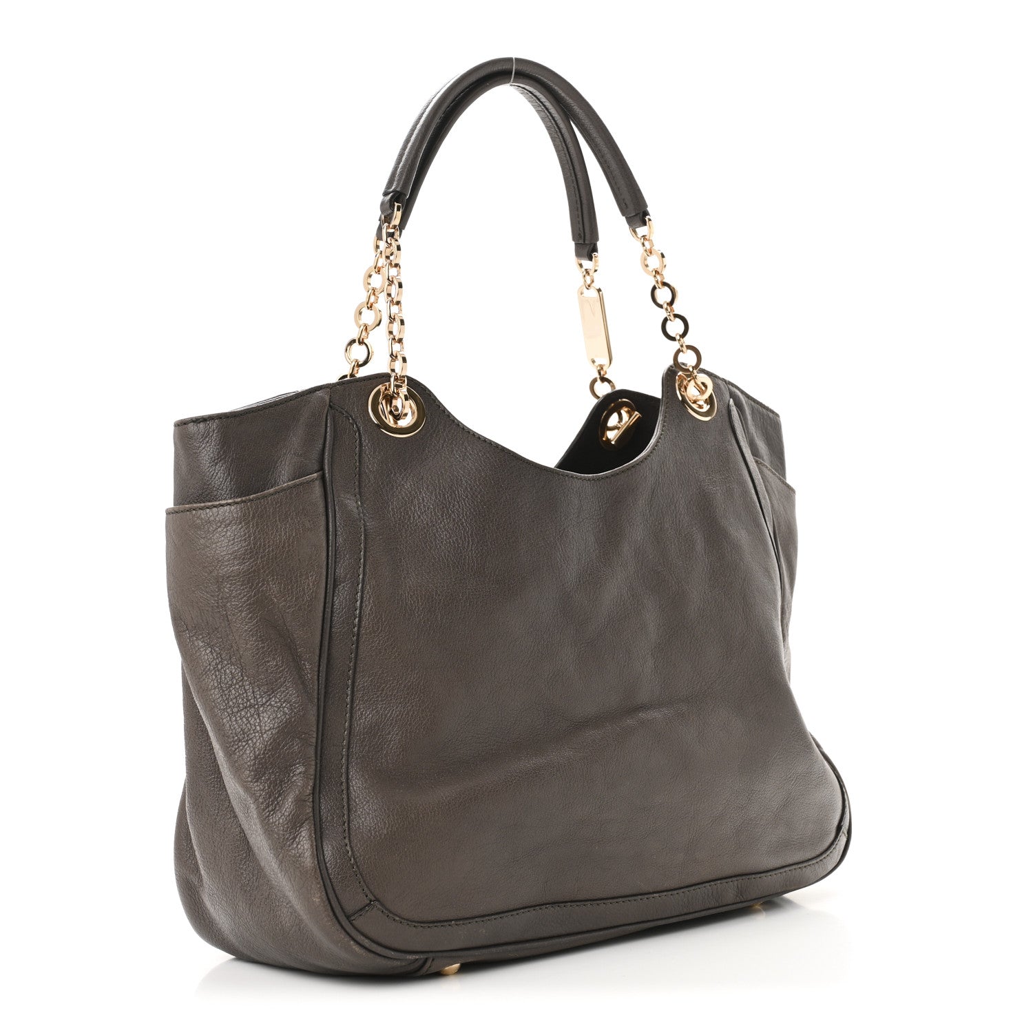 Salvatore Ferragamo Buffalo Betulla Tote Grey 3 of 9