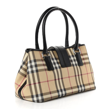 Burberry House Check Buckle Tote Black 3 of 10