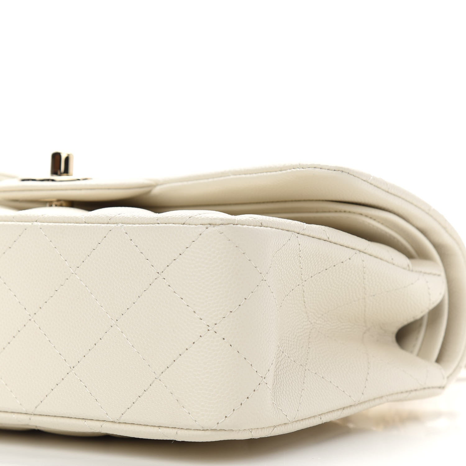 Chanel Caviar Quilted Small Double Flap White 8 of 8