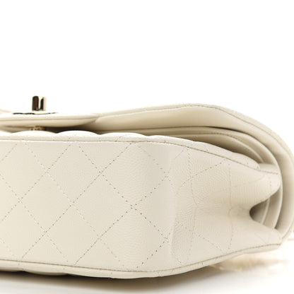 Chanel Caviar Quilted Small Double Flap White 8 of 8
