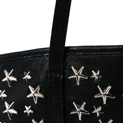 Jimmy Choo Calfskin Sasha Star Studded Tote Black 17 of 17